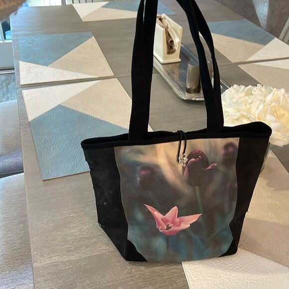 Polyanthus Vintage Small Tote/Bottle Bag - Picture 1 of 8